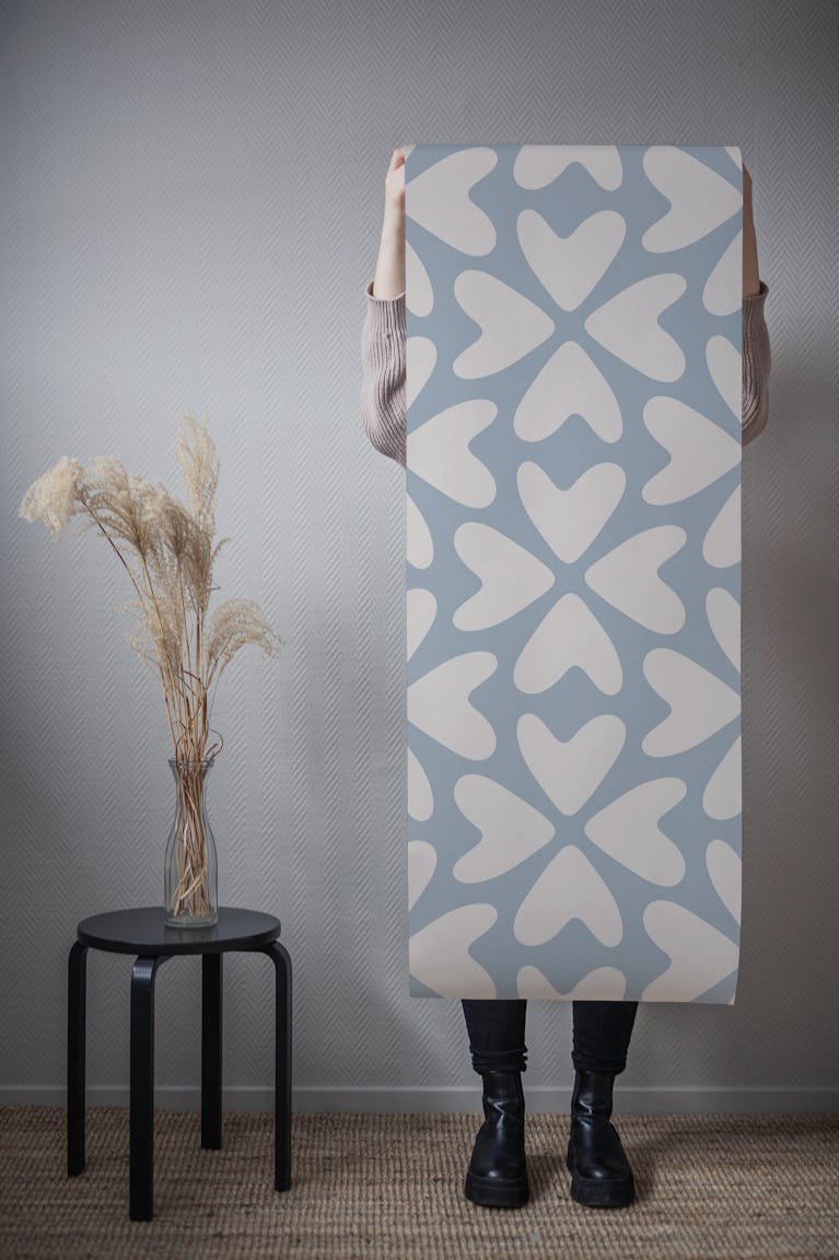 Bold Love_moody blue wallpaper roll