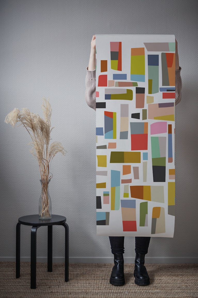 Colored Pieces 11 wallpaper roll