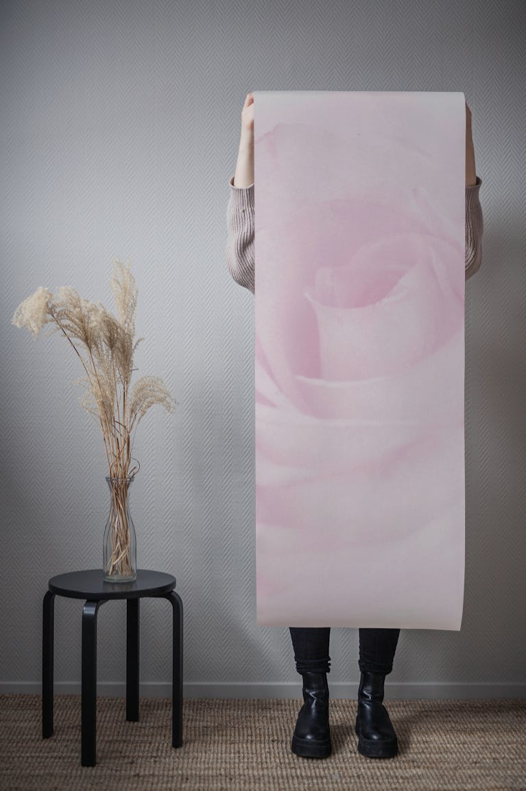 Soft Light Pink Rose wallpaper roll
