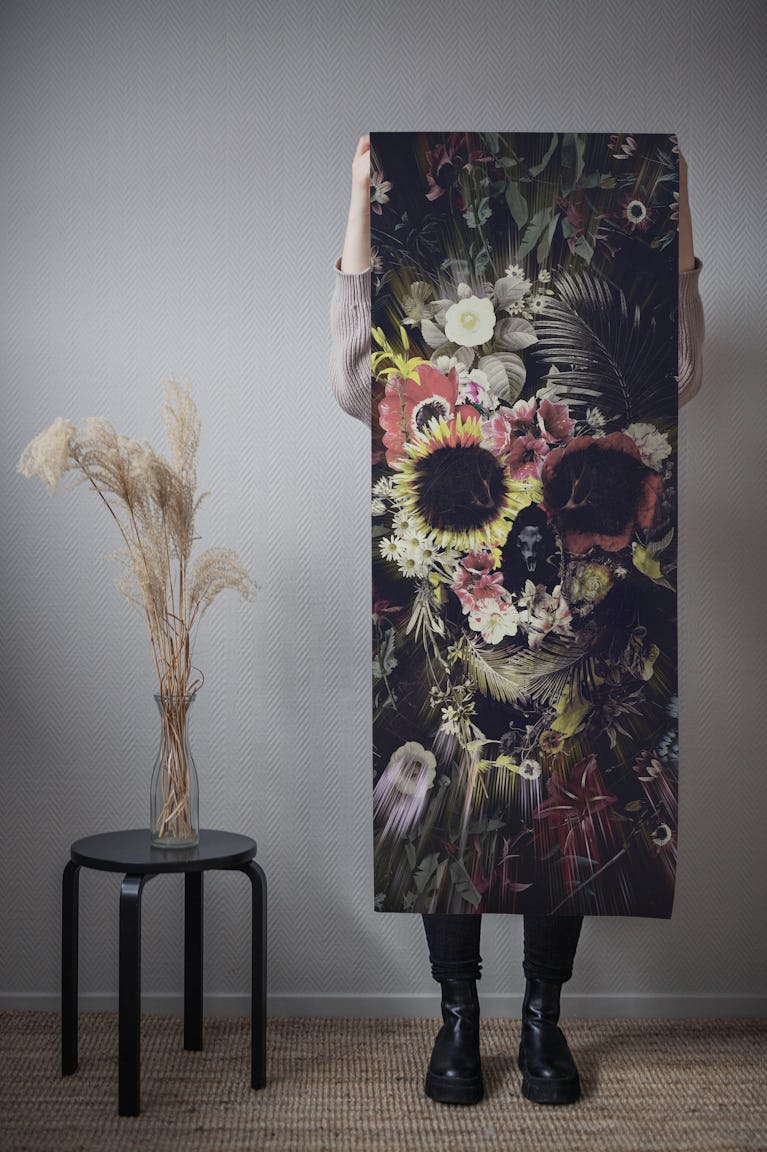 Garden Skull wallpaper roll