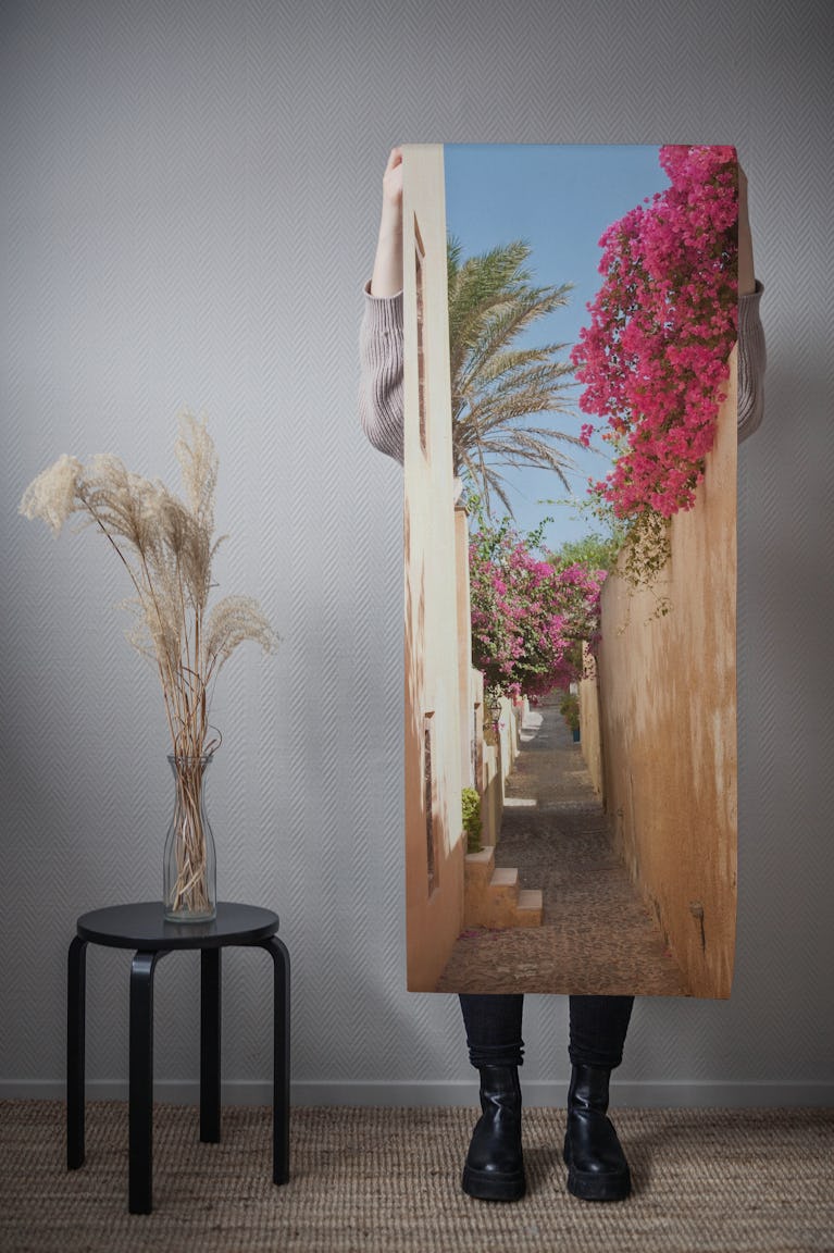Santorini Alley Bliss 1 wallpaper roll