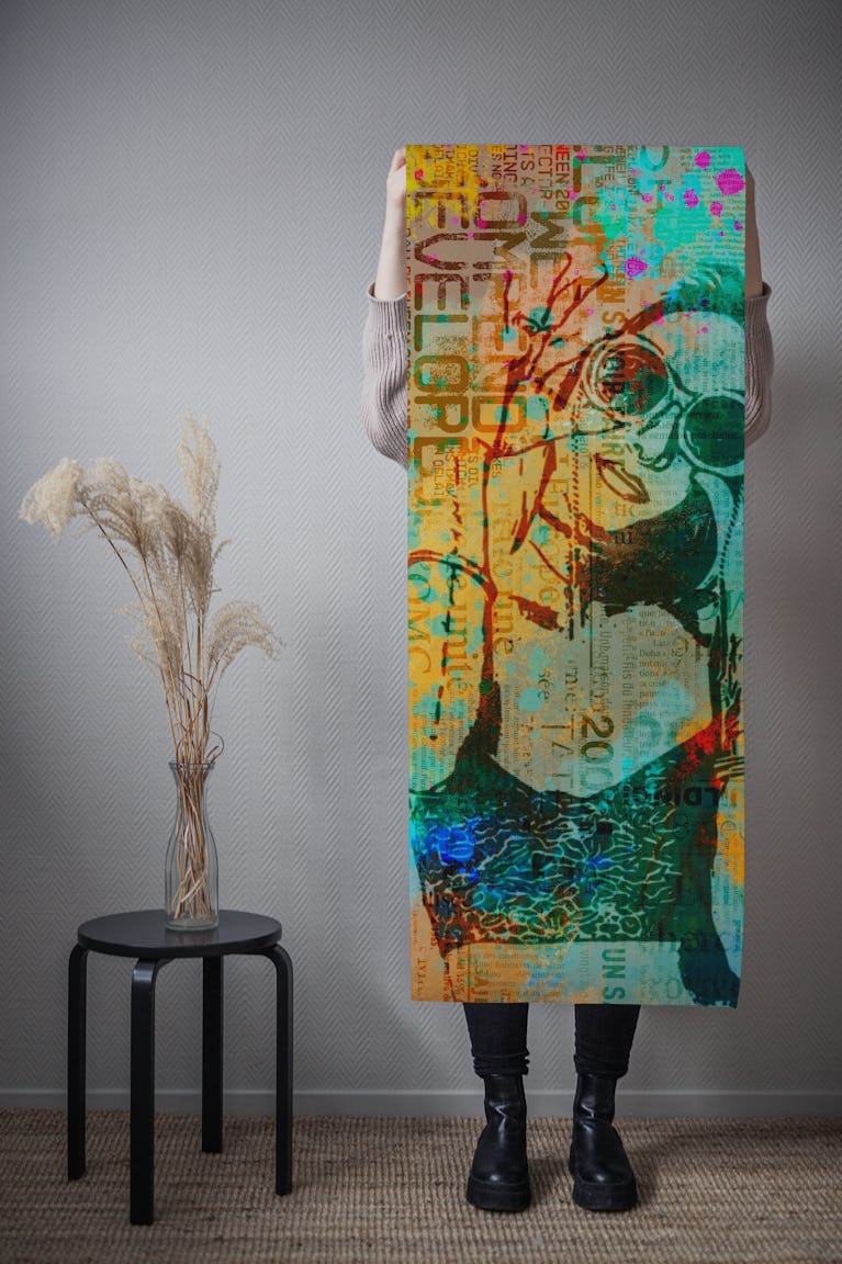 Street Art Girl wallpaper roll