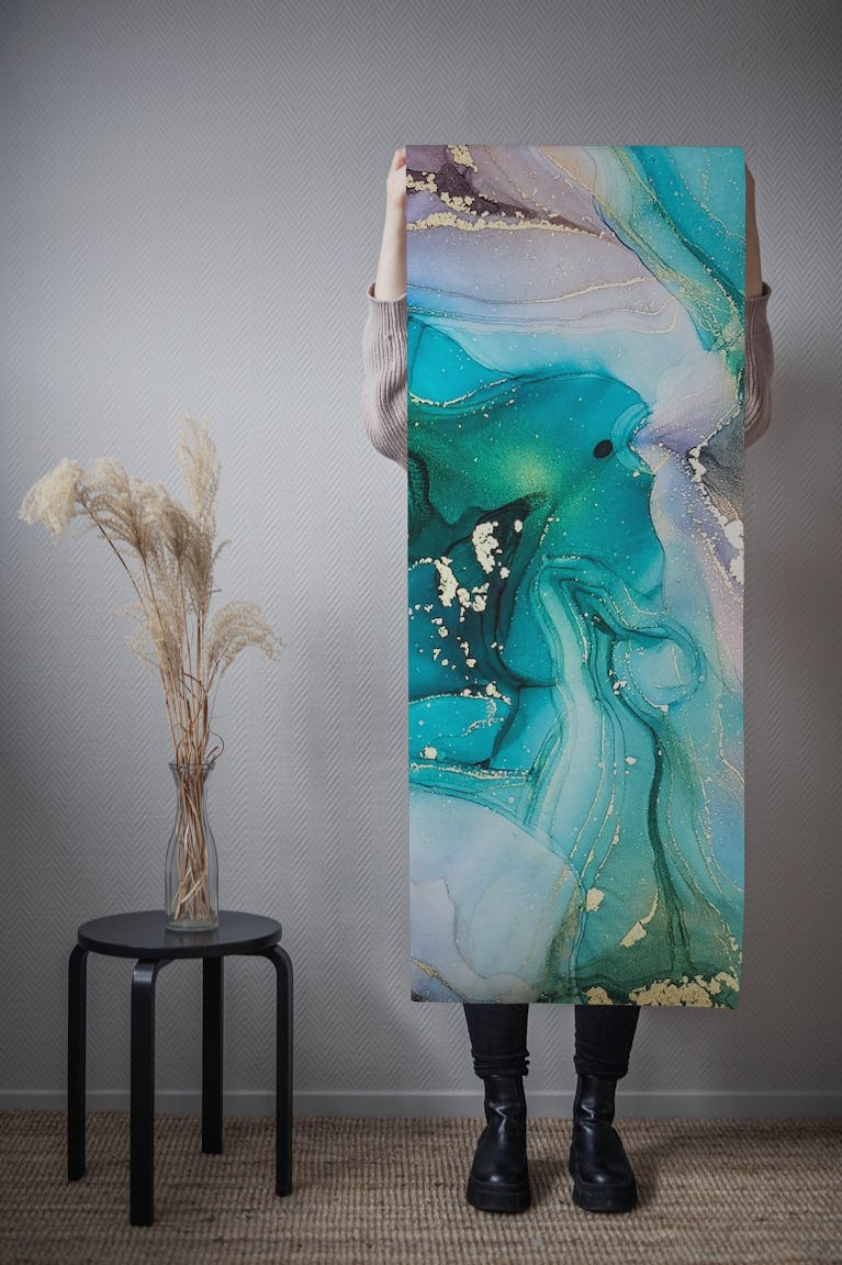 Alcohol Ink Faux Marble 2 wallpaper roll