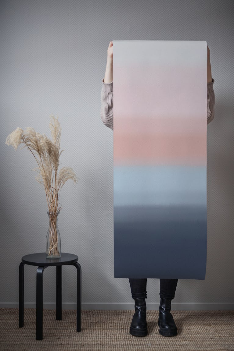 Pink Blue Watercolour Ombre 1 wallpaper roll