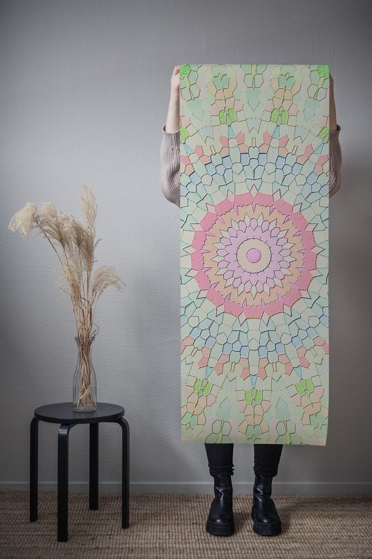 Arabesque Candy Spring Mandala wallpaper roll