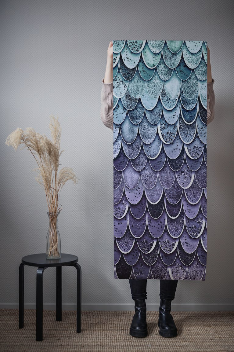 Magic Mermaid Mystic Teal wallpaper roll