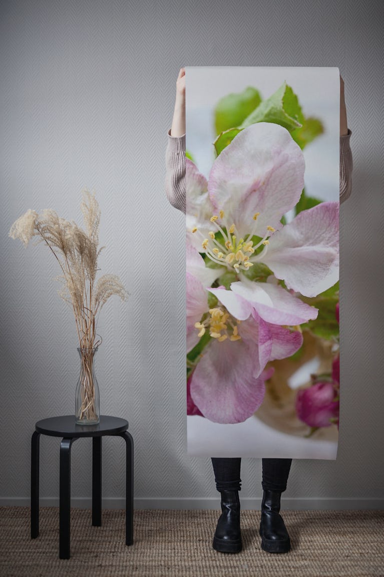 Apple Blossom Close-up wallpaper roll