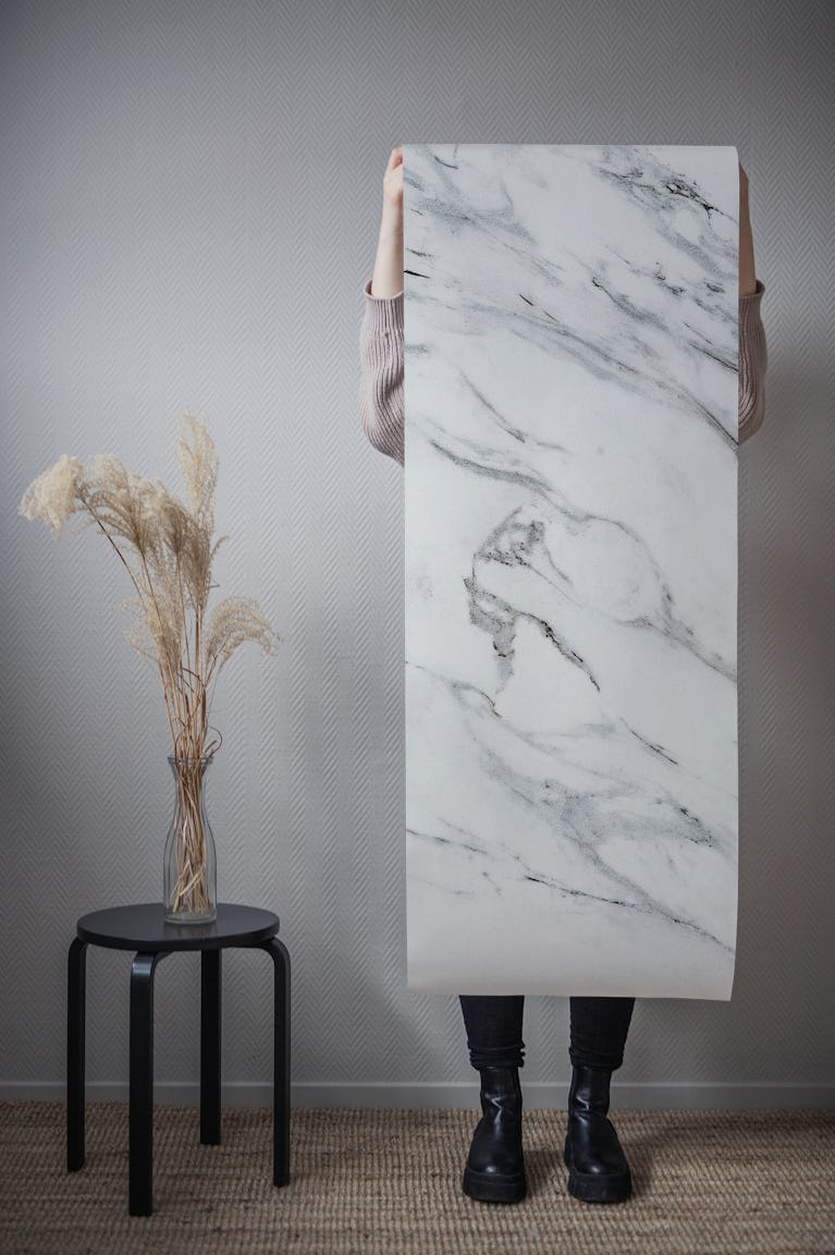 Marble White wallpaper roll