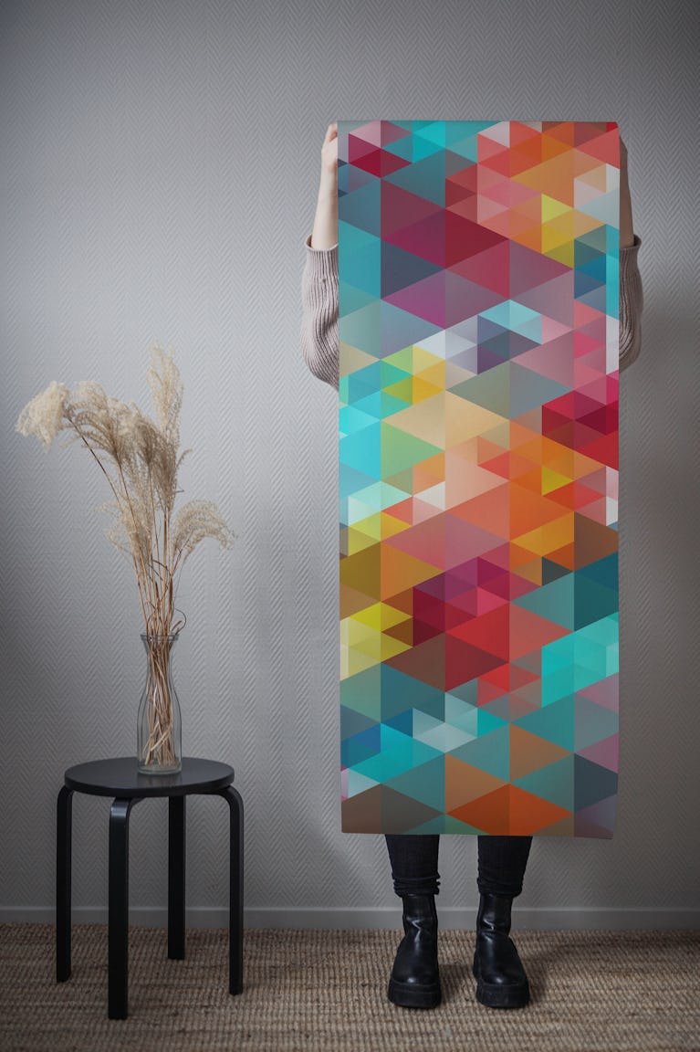Multiple Triangles 10 wallpaper roll