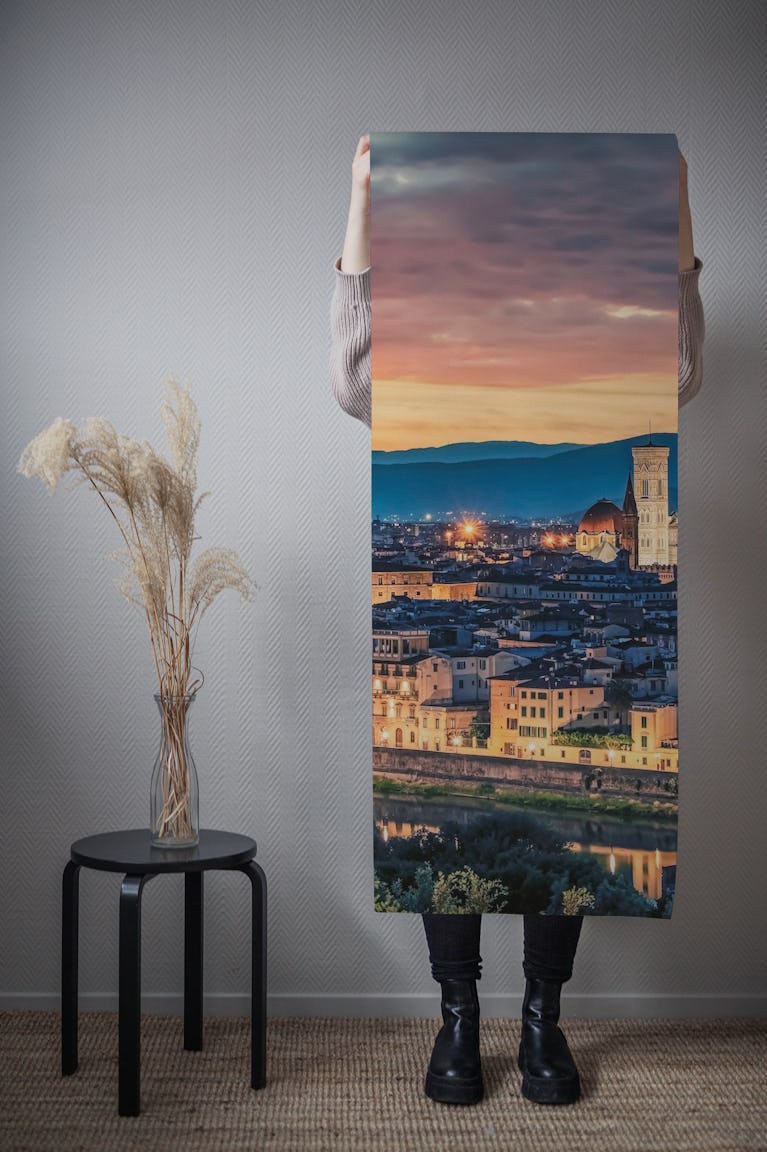 Florence Sunset wallpaper roll