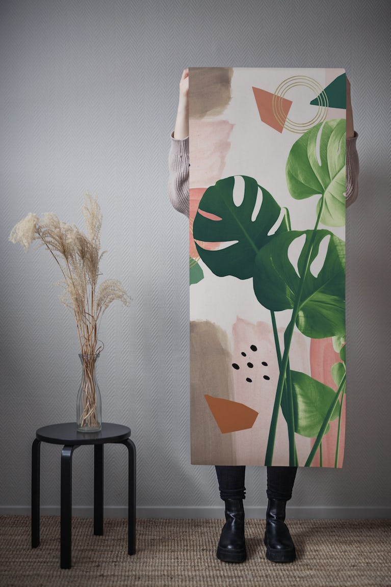 Monstera Summer Glam 1 wallpaper roll