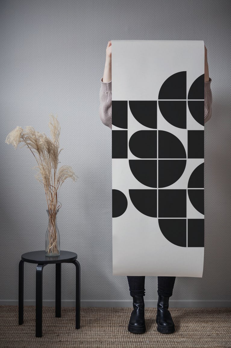 Mid Century Geometrical wallpaper roll