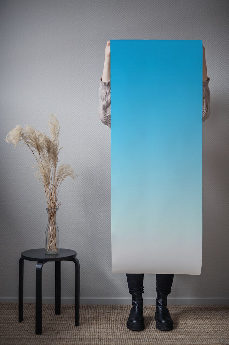 Vivid Cerulean Gradient wallpaper roll