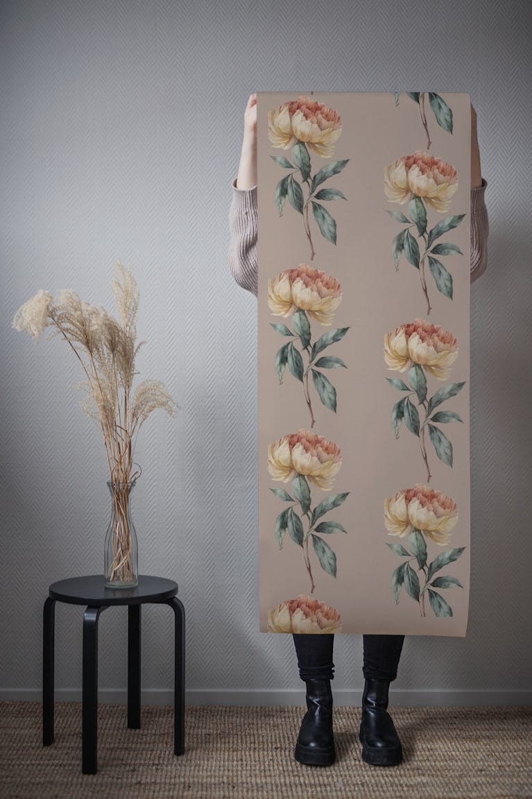 ROSE VINTAGE NUDE wallpaper roll