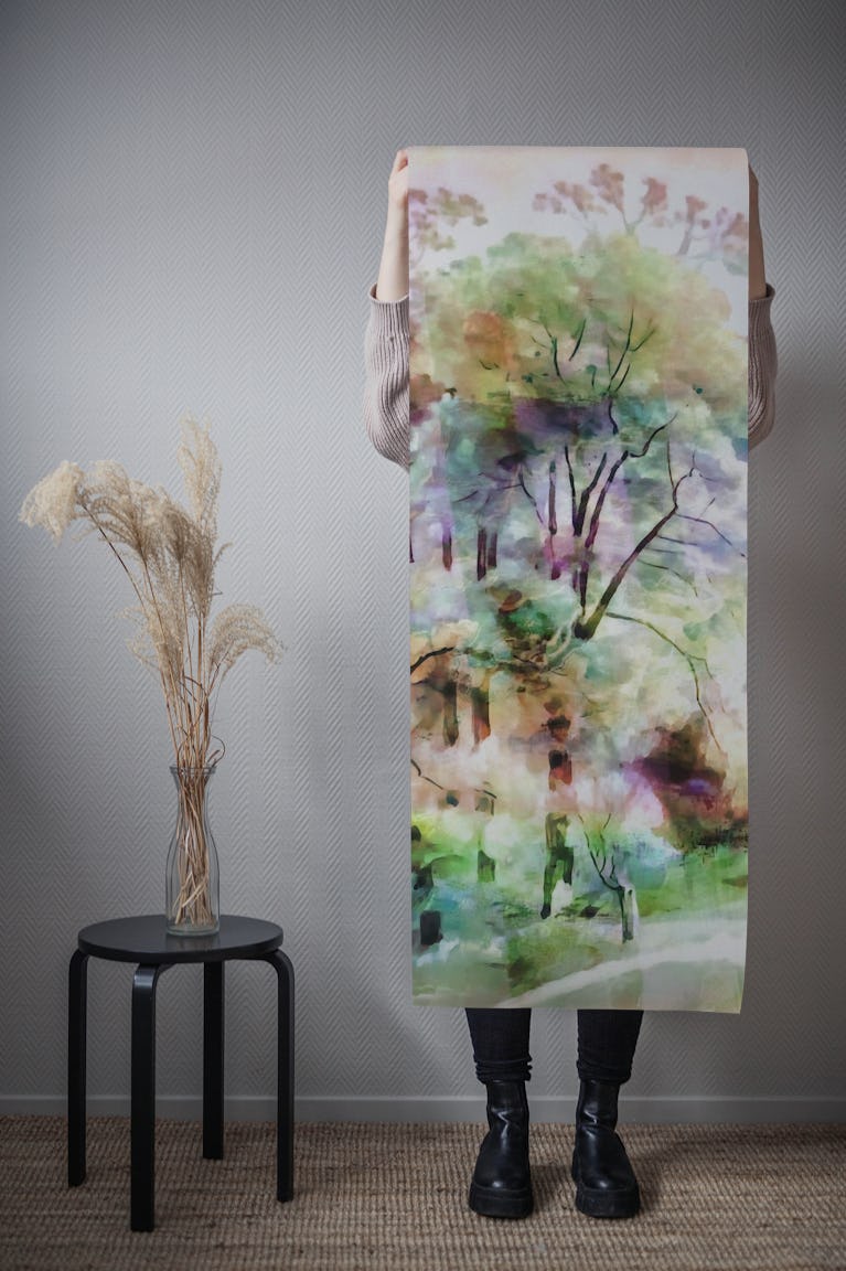 Artsy Forest wallpaper roll