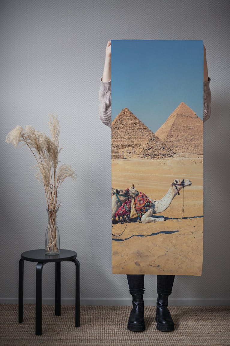 Giza Pyramids wallpaper roll