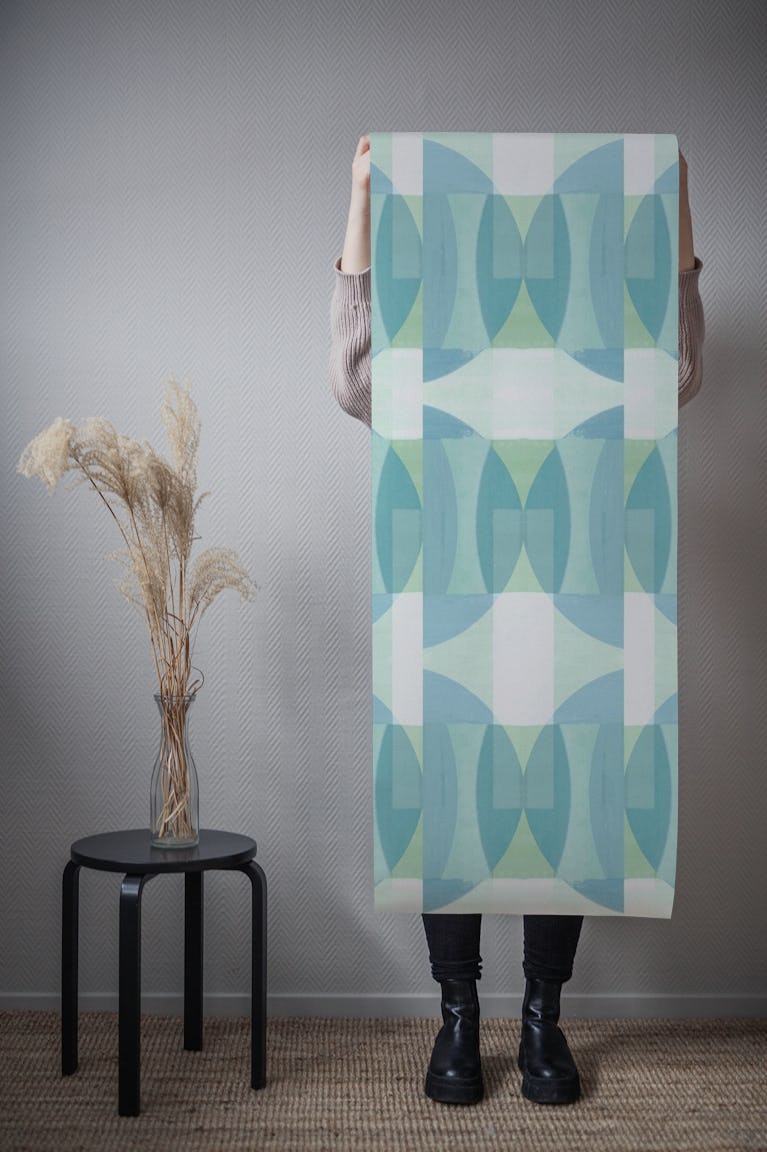 Hand Painted Seventies wallpaper roll