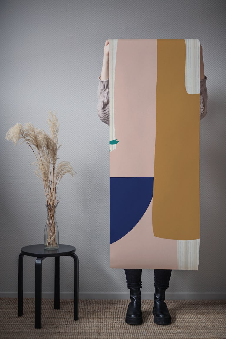 Mid Century Urban Garden wallpaper roll