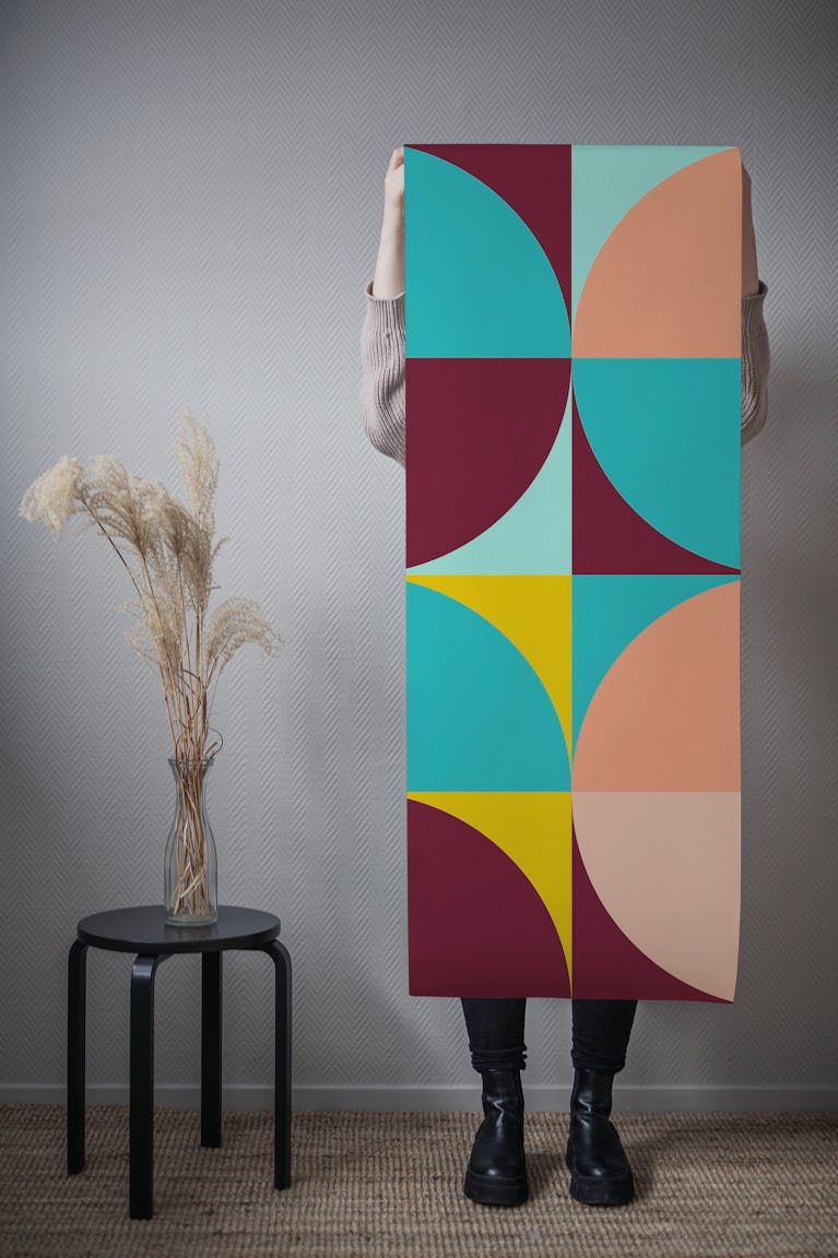 Mid Century Modern Vivid wallpaper roll