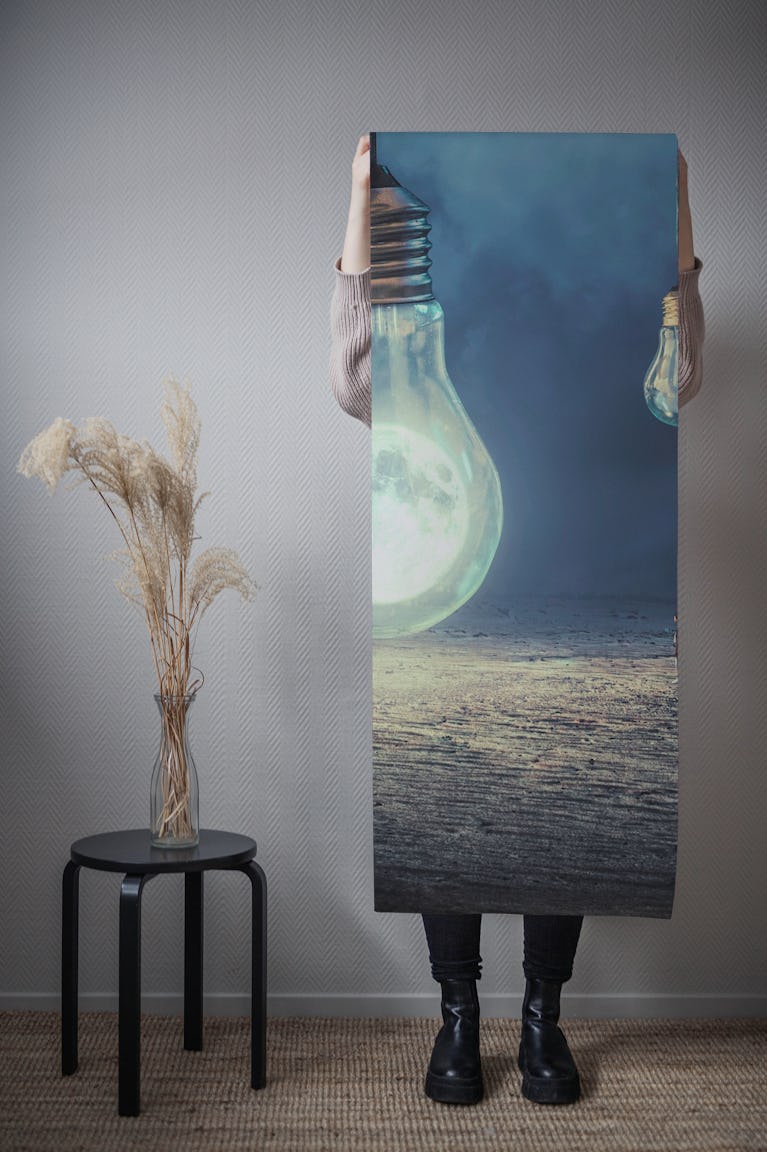Moon Lamp wallpaper roll