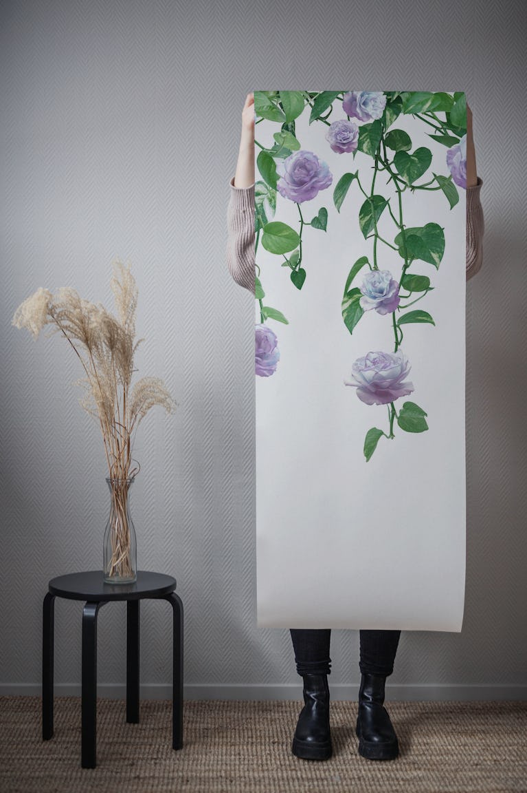 Pothos Ivy Rose Garland Dream 1 wallpaper roll