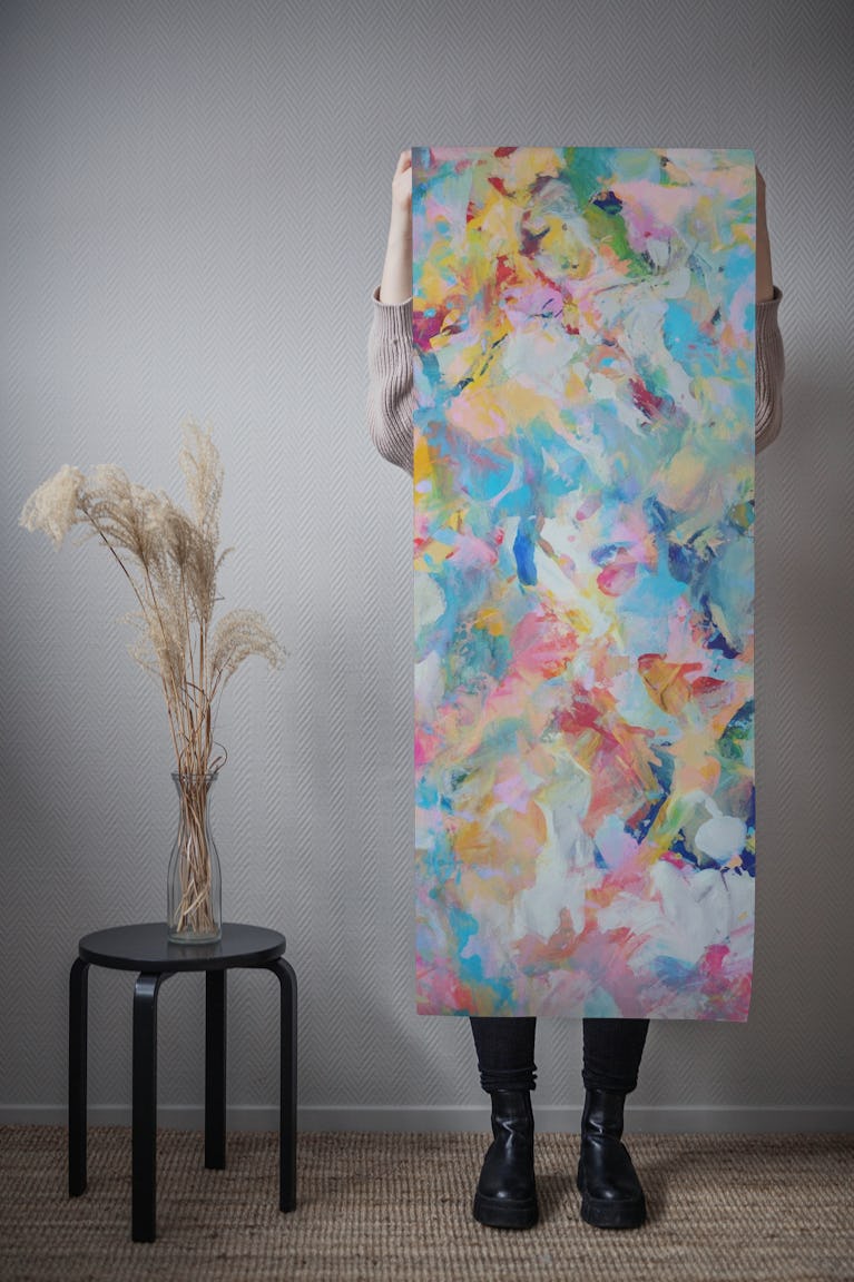 Multiple Colorful Brushstrokes 2 wallpaper roll