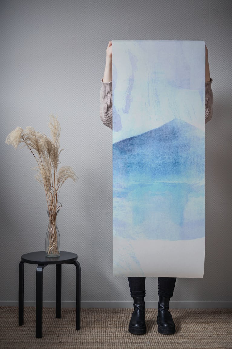 Dreamy Blue Hill wallpaper roll