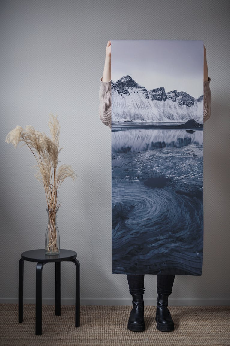 Ice on Stokksnes wallpaper roll