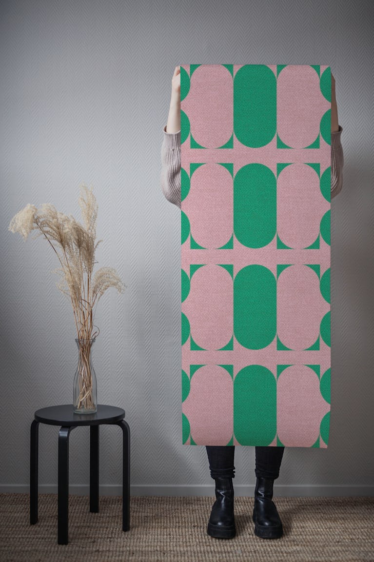 Color Block Linen wallpaper roll