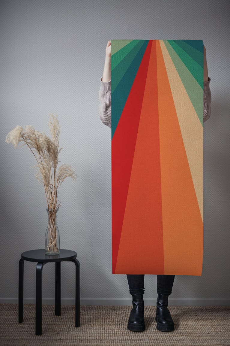 Bold Bright Vintage Stripes wallpaper roll