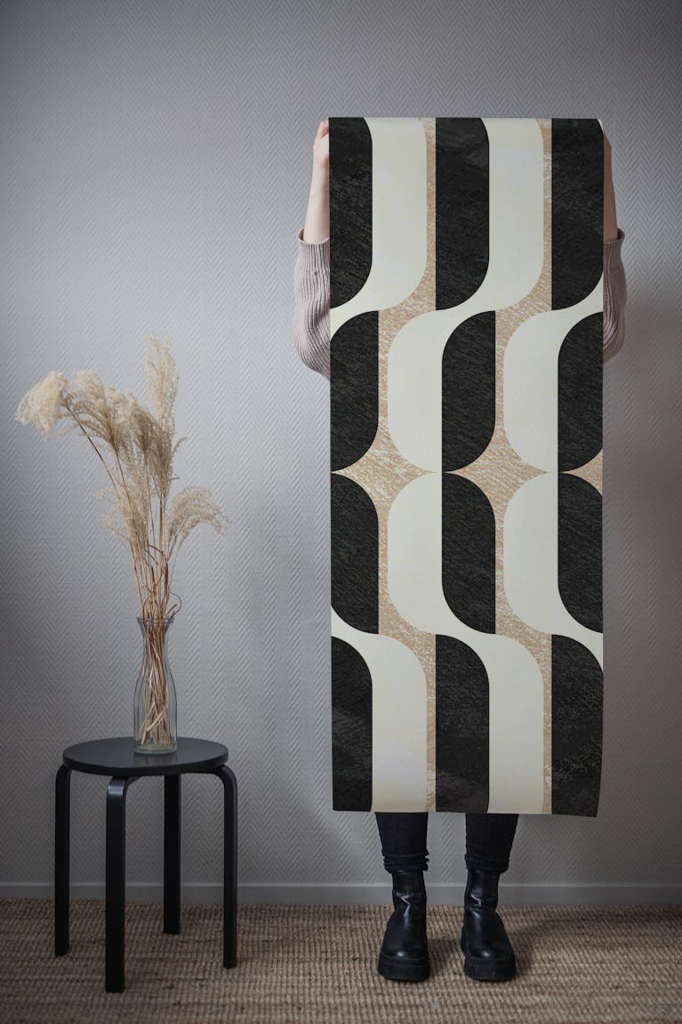 Mid Century Concrete Stone wallpaper roll