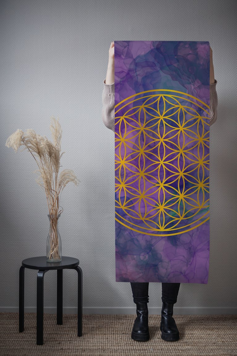 Sacred Geometry-Flower Of Life 2 wallpaper roll