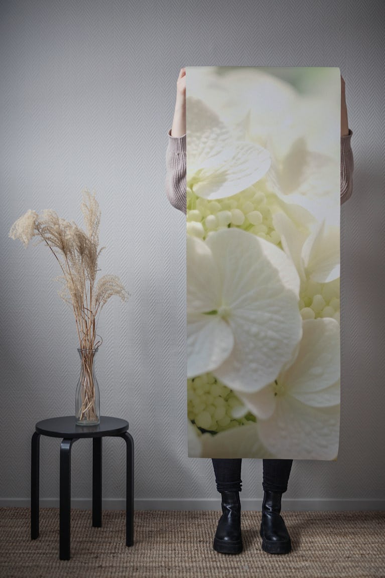 Soft Hydrangea Garden wallpaper roll