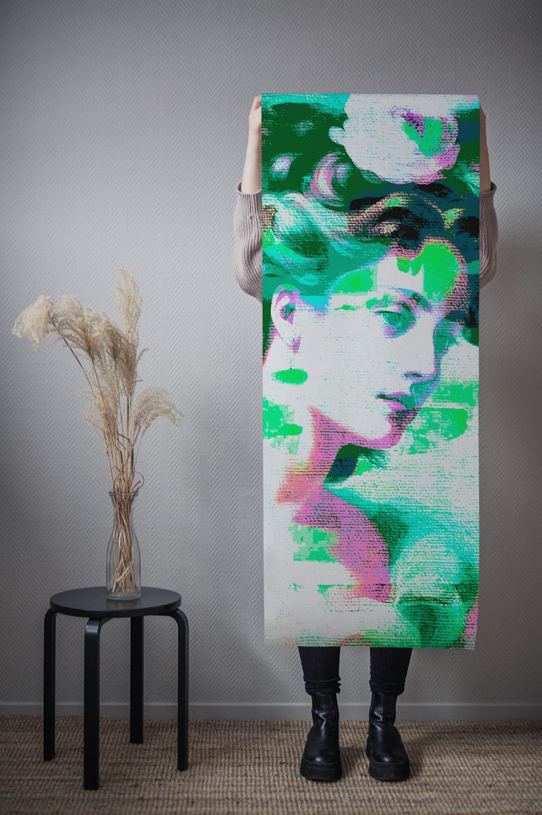 Madame Art Nouveau Pop Art wallpaper roll