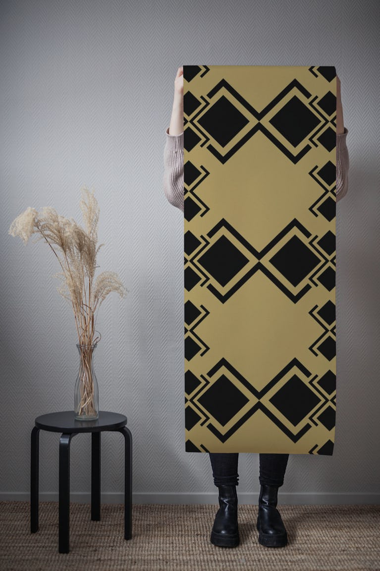 Funky Art Deco Geometry wallpaper roll