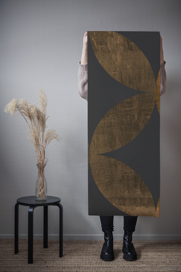 Dark Mid-Century Wood wallpaper roll