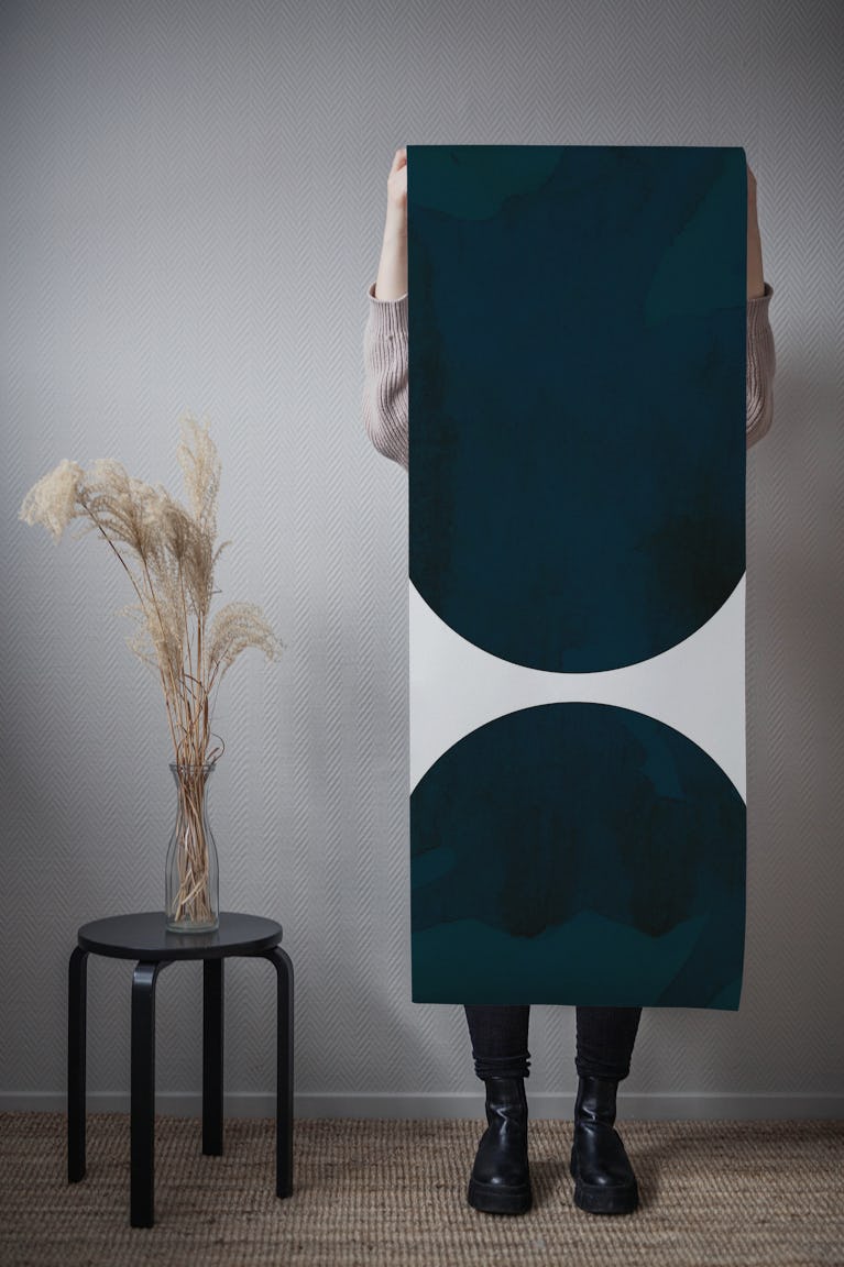 Moody Mid-Century Arches wallpaper roll