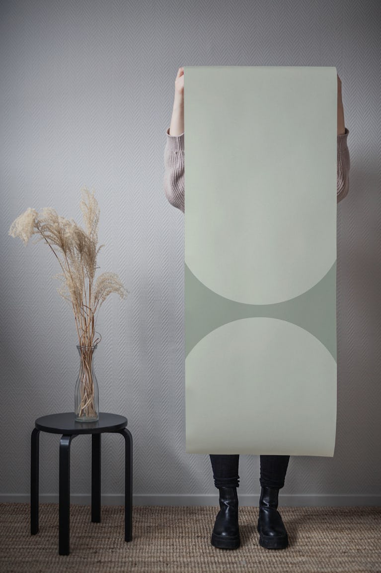 Soft Mid-Century Arches wallpaper roll
