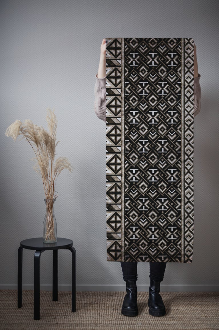 Japanese Geo Luxury Tribal Fabric wallpaper roll