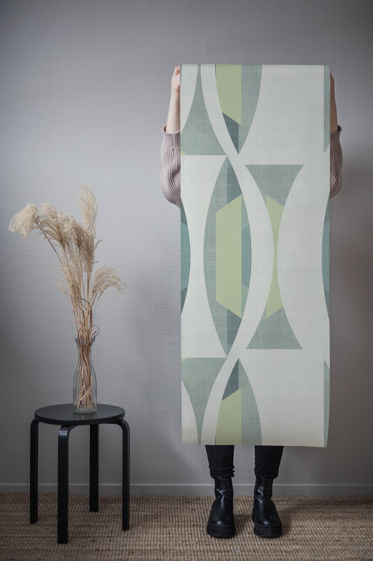 Field in color (neutral modern) wallpaper roll