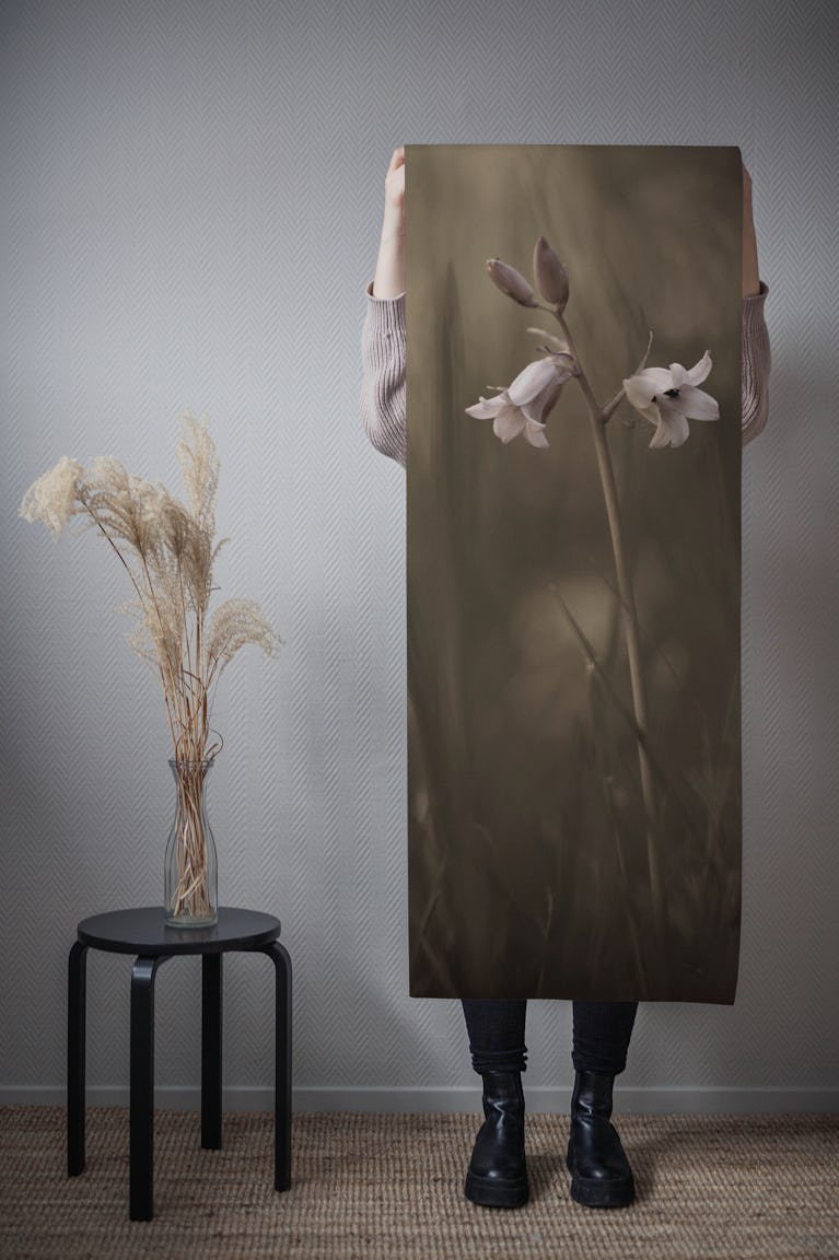 A small flower wallpaper roll