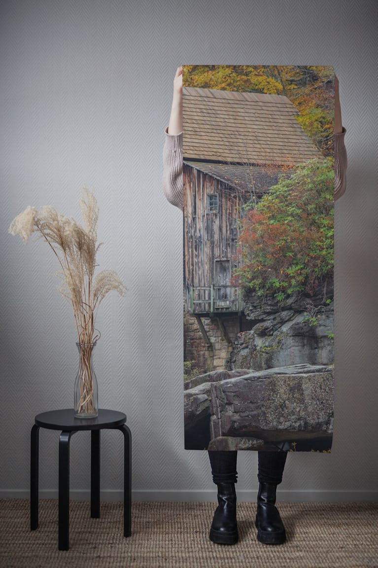 Glade Creek Grist Mill 1 wallpaper roll