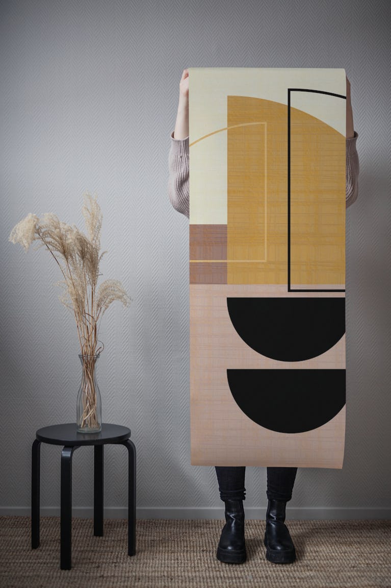 African Bauhaus wallpaper roll