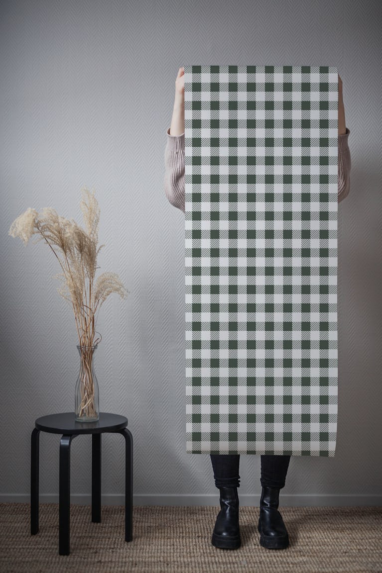 Abstract Chess Green Luxury wallpaper roll