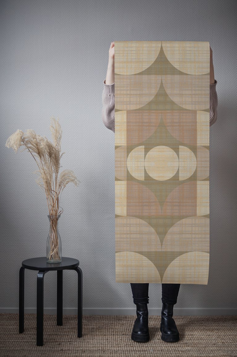 Natural Neutral Seventies wallpaper roll