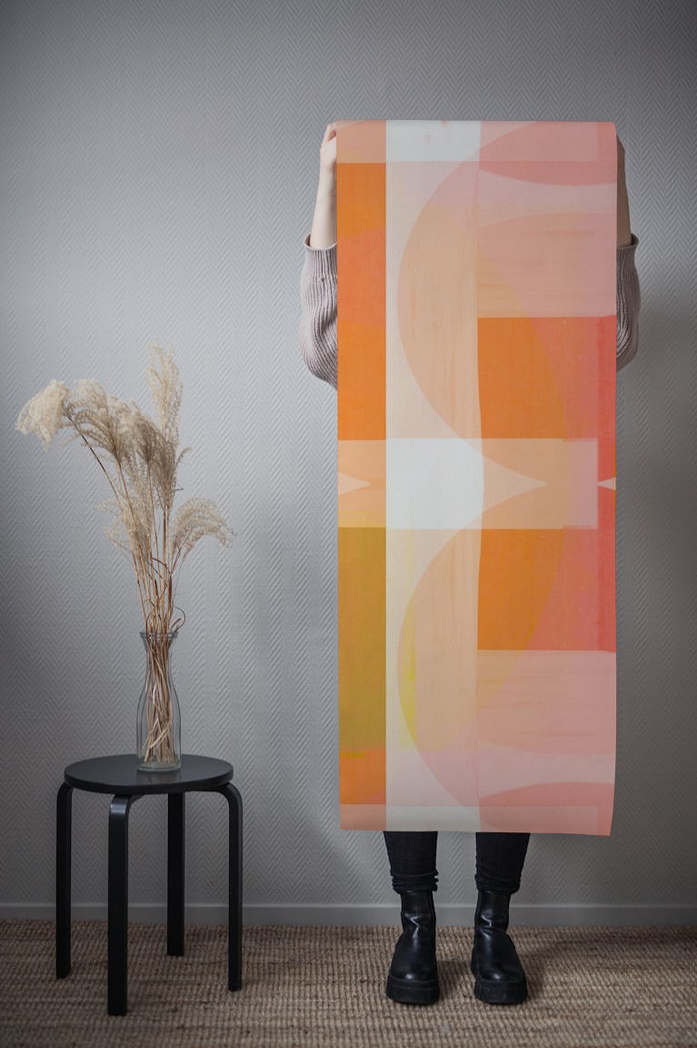 Contemporary Bauhaus Mosaic wallpaper roll