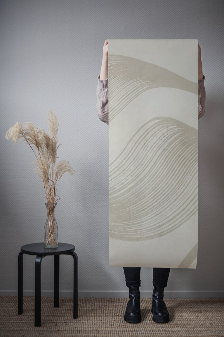 Abstract Curves Paint Strokes wallpaper roll