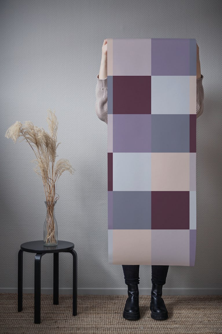 Modern Check 2 wallpaper roll