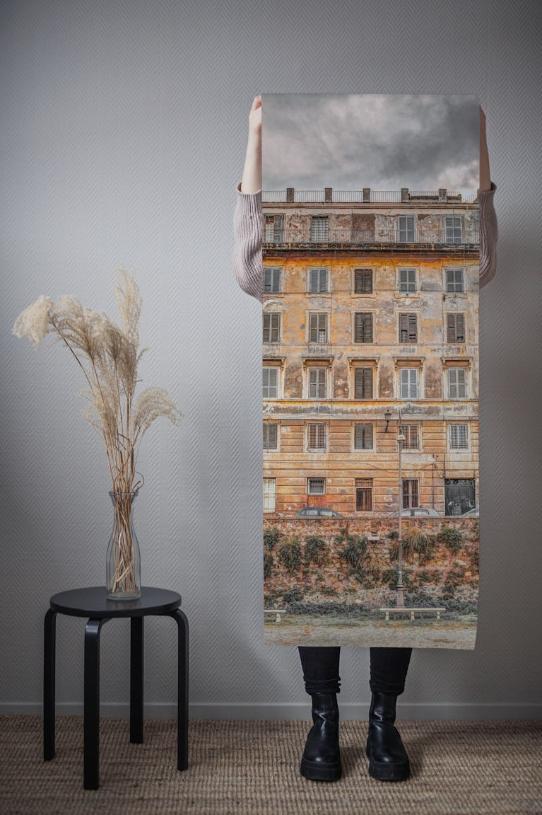 Aged Architectural Splendor wallpaper roll