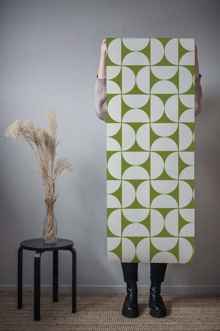 Mid-Century Modern Pattern No20 Medium wallpaper roll